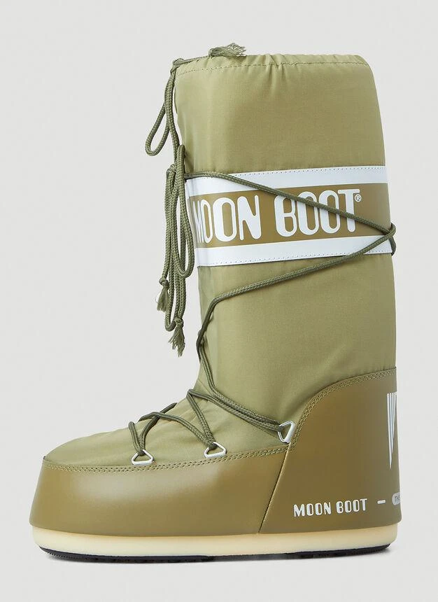 商品Moon Boot|High Snow Boots in Green,价格¥1323,第3张图片详细描述