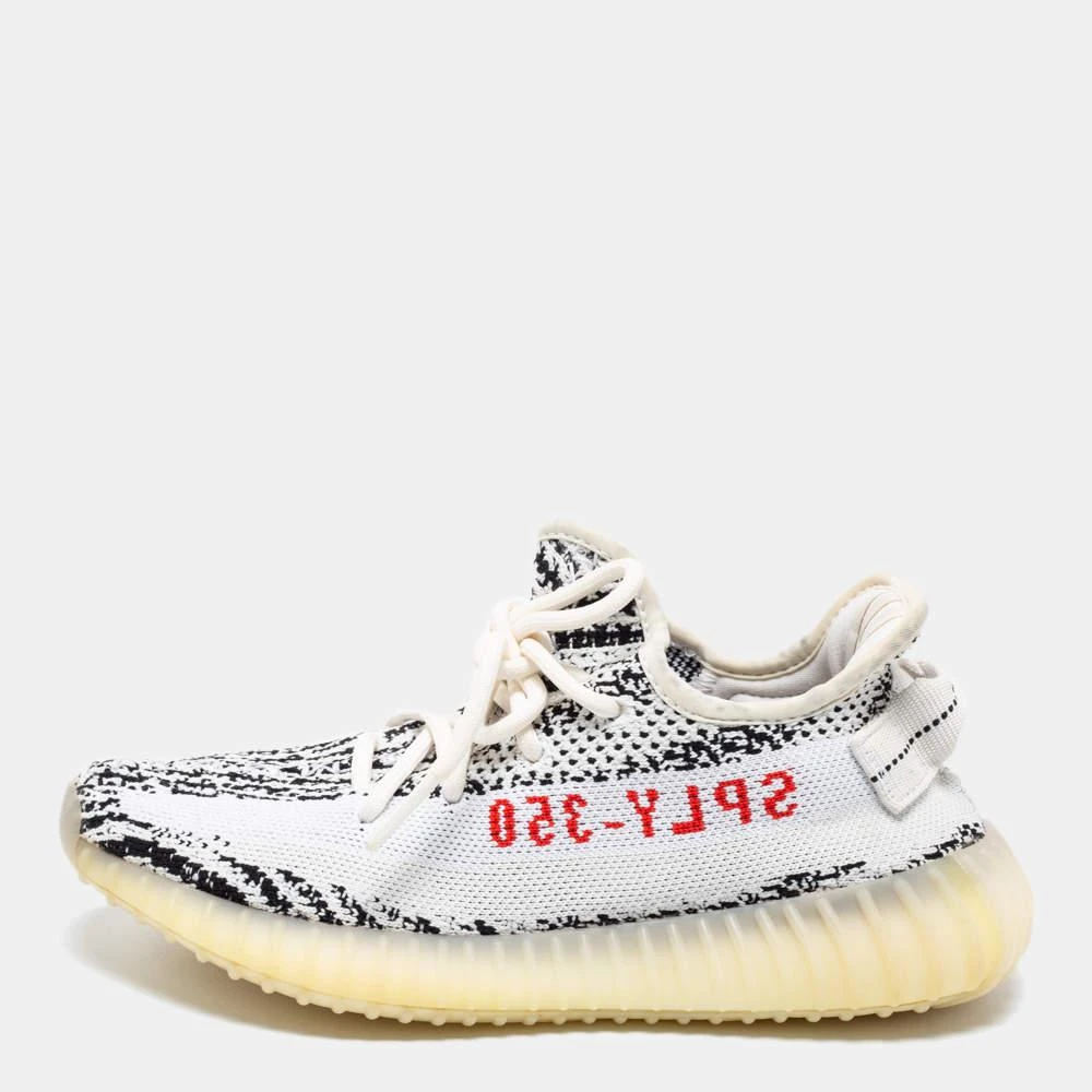 商品[二手商品] YEEZY|Yeezy x adidas White/Black Knit Fabric Boost 350 V2 Zebra Sneakers Size 37 1/3,价格¥1578,第1张图片