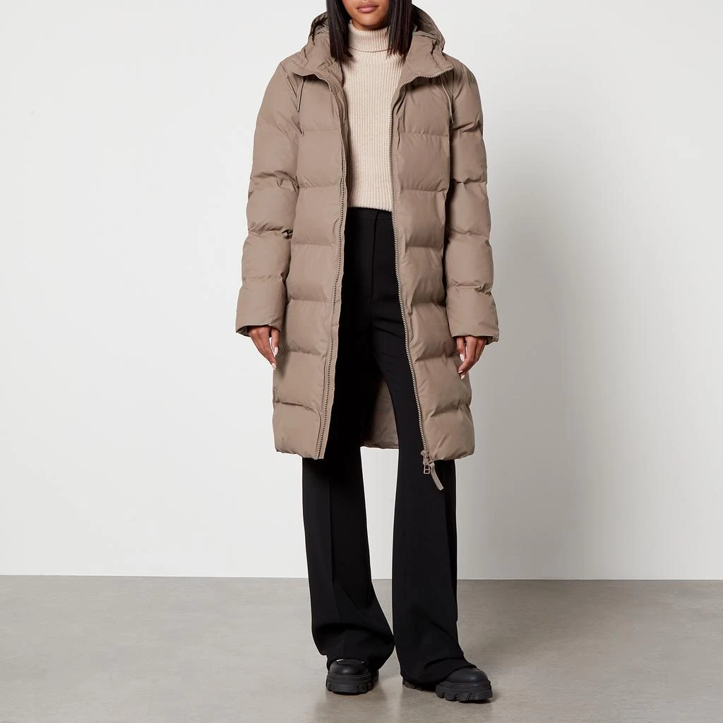 商品RAINS|Women's Long Puffer Jacket - Taupe,价格¥2083,第1张图片
