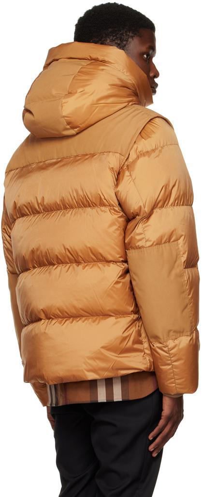 商品Burberry|Tan Quilted Down Jacket,价格¥8736,第5张图片详细描述