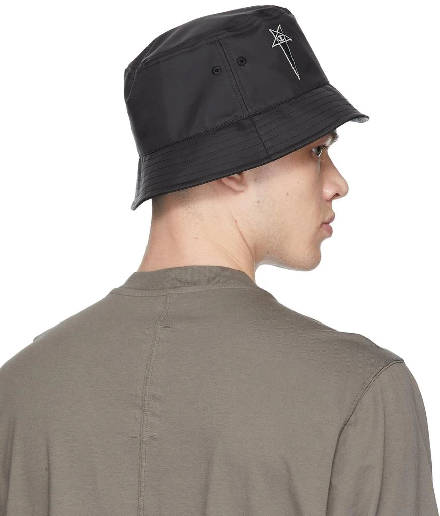 商品Rick Owens|Black Champion Edition Gilligan Bucket Hat,价格¥583,第3张图片详细描述