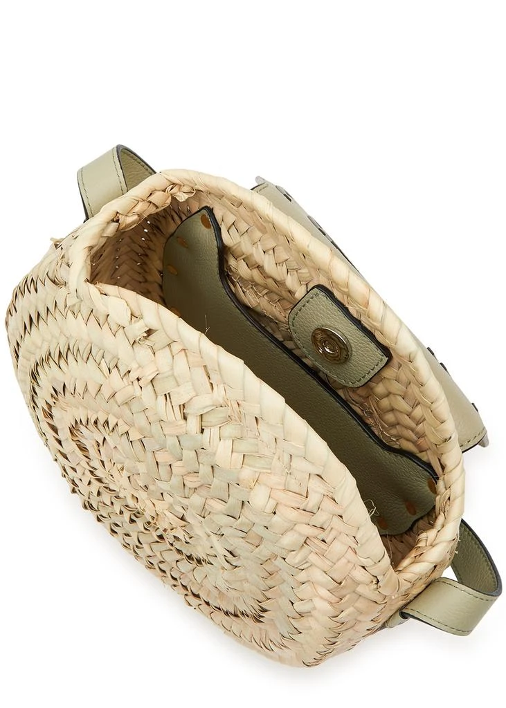 商品Chloé|Marcie raffia and leather saddle bag,价格¥7109,第4张图片详细描述