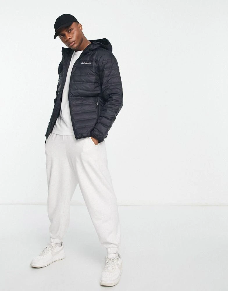 商品Columbia|Columbia Lake 22 hooded down jacket in black,价格¥668,第4张图片详细描述