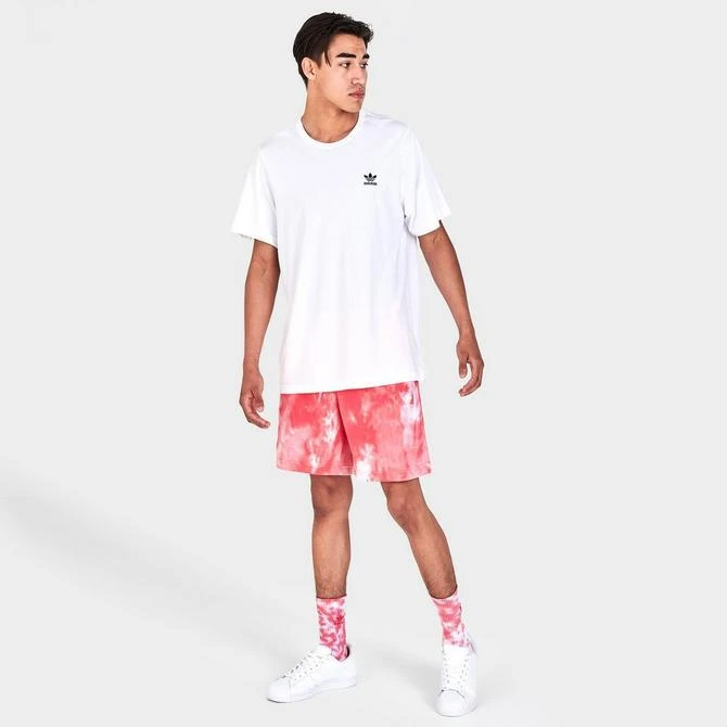 商品Adidas|Men's adidas Originals Adicolor Essentials Tie-Dye Fleece Shorts,价格¥112,第2张图片详细描述