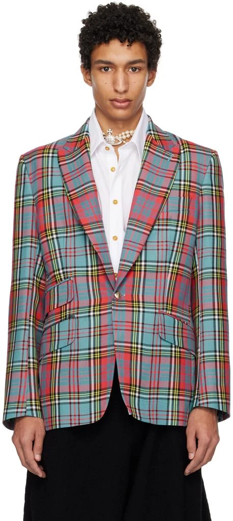 商品Vivienne Westwood|Multicolor One Button Blazer,价格¥4546,第1张图片