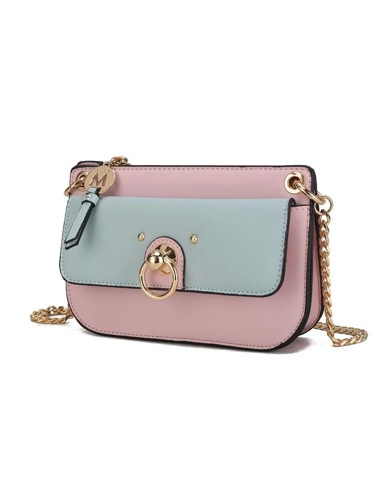 Jill Vegan Leather Women’s Color Block Crossbody Bag 商品