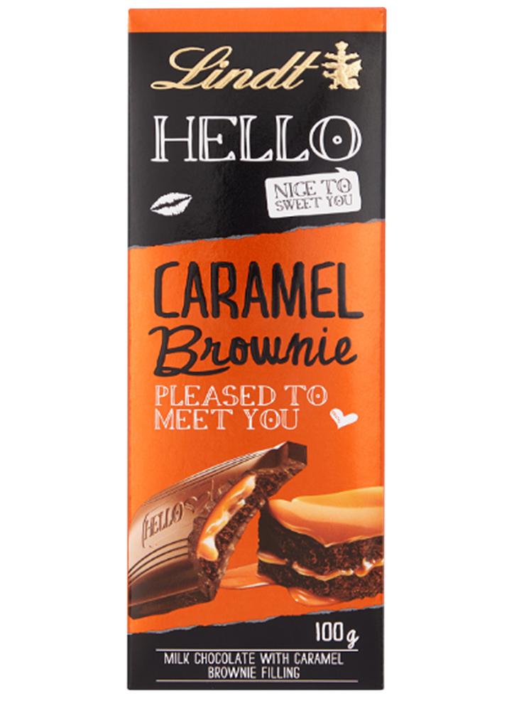 Hello Caramel Brownie Milk Chocolate Bar 100g商品第1张图片规格展示