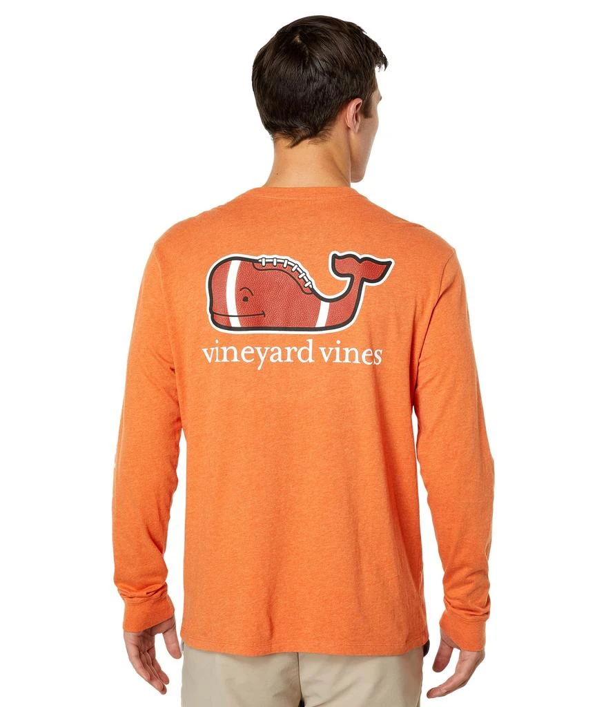 商品Vineyard Vines|Long Sleeve Football Whale Pocket Tee,价格¥413,第1张图片