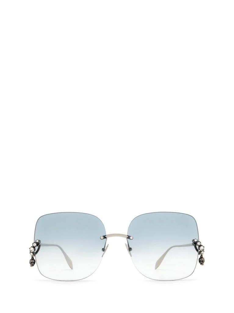 商品Alexander McQueen|Alexander McQueen Eyewear Rectangle-Frame Sunglasses,价格¥4776,第1张图片