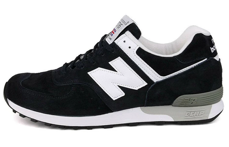 商品[国内直发] New Balance|[预售3天]NB 576 圆头系带减震防滑耐磨 低帮跑步鞋 女款 藏青色,价格¥344,第1张图片