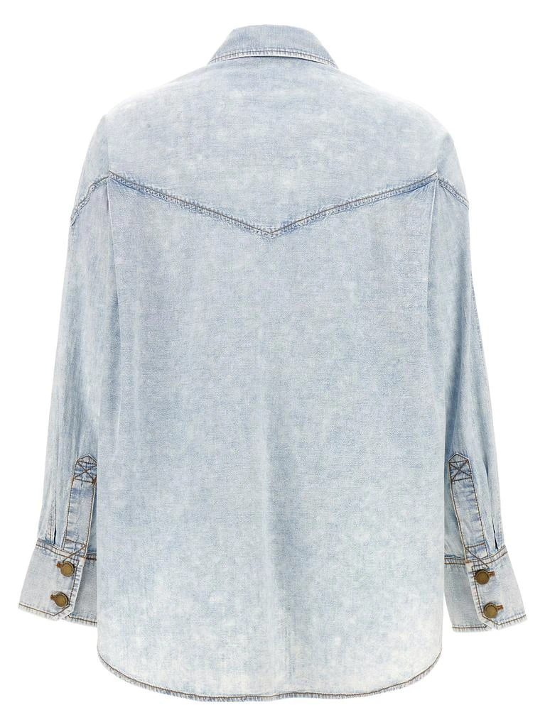 商品Zimmermann|Denim Shirt Shirt, Blouse Light Blue,价格¥3387,第2张图片详细描述