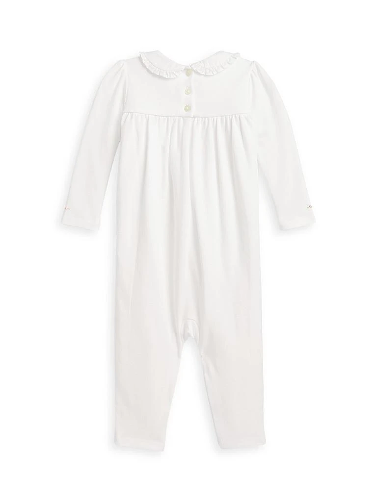 商品Ralph Lauren|Baby Girl's Smocked Organic Cotton Onesie,价格¥936,第2张图片详细描述