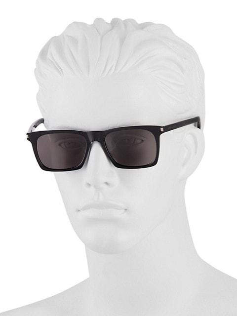 New Wave 54MM Rectangular Acetate Sunglasses商品第4张图片规格展示