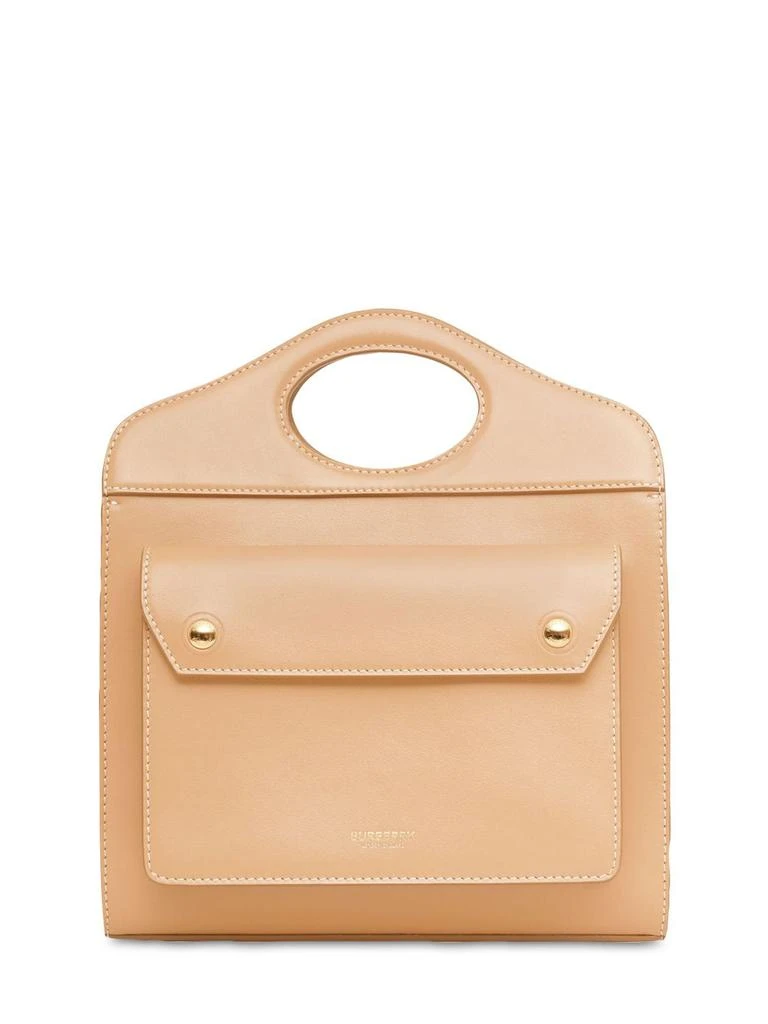 商品Burberry|Mini Pocket Leather Tote Bag,价格¥13684,第1张图片