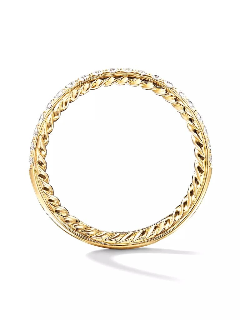 商品David Yurman|DY Eden Partway Band Ring in 18K Yellow Gold,价格¥11988,第2张图片详细描述