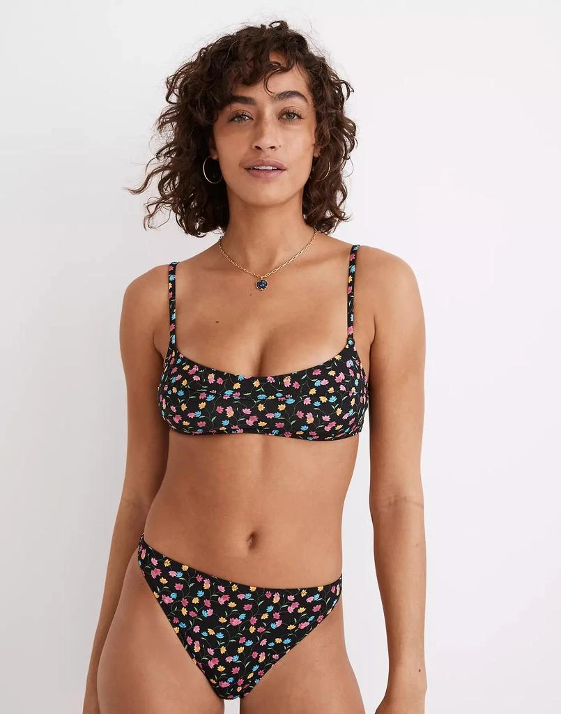 商品Solid & Striped|Elsa Bikini Top in Floral,价格¥354,第1张图片