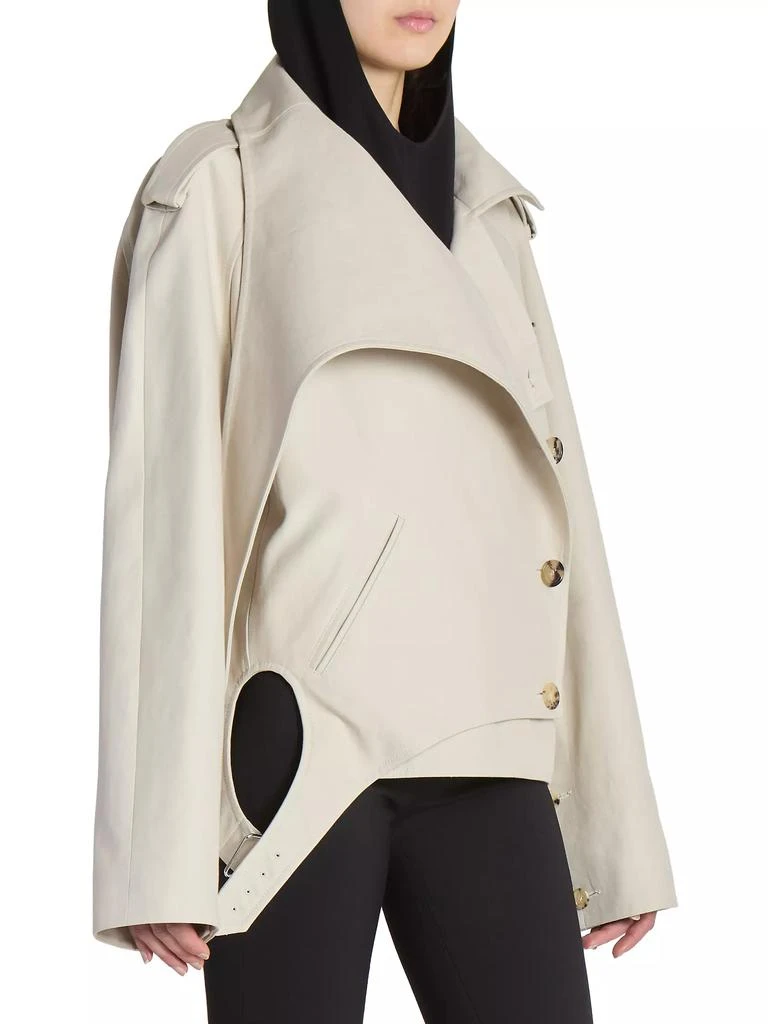 商品courreges|Oblique Short Trench Coat,价格¥14920,第4张图片详细描述