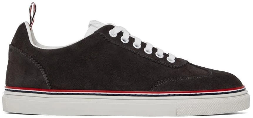 商品Thom Browne|Gray Field Low-Top Sneakers,价格¥1429,第1张图片