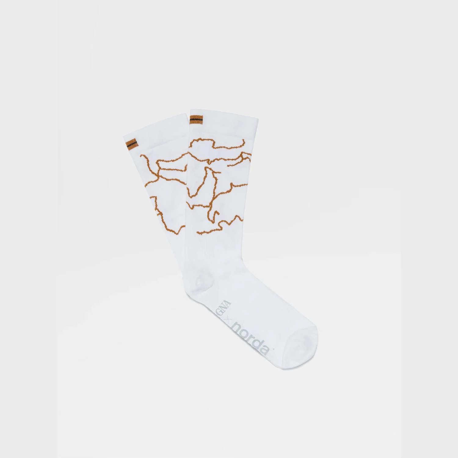 包邮包税【预售7天发货】 ZEGNA杰尼亚 23秋冬 男士 袜子 ZEGNA x norda™ White Technical Fabric Mid Calf Socks N5V40-605-118 商品