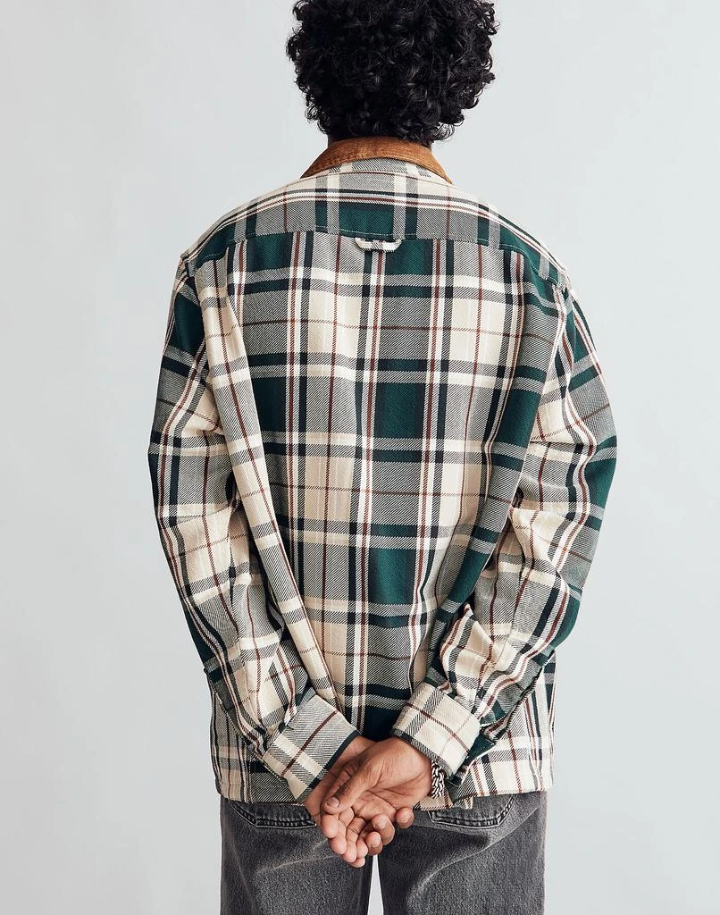 商品Madewell|Corduroy-Collar Easy Long-Sleeve Shirt in Plaid,价格¥525,第3张图片详细描述