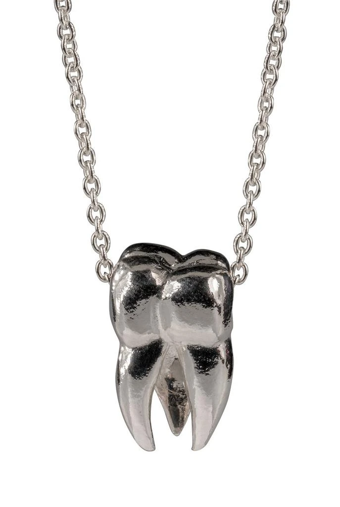 商品SEEKD|Tooth necklace in eco sterling silver,价格¥1947,第3张图片详细描述