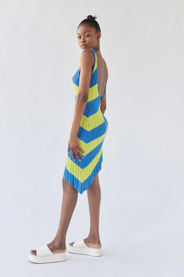 UO Topaz Knit Asymmetrical Mini Dress商品第3张图片规格展示
