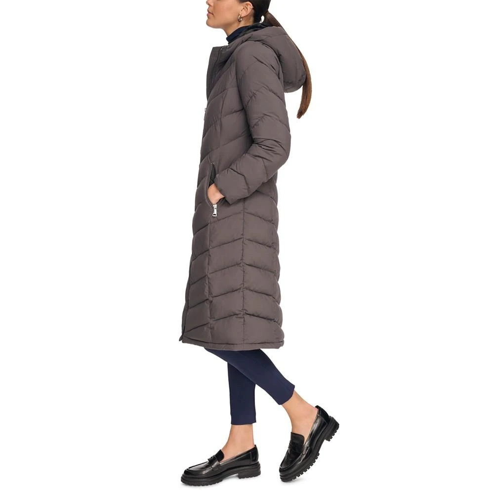 商品Calvin Klein|Women's Stretch Hooded Maxi Puffer Coat,价格¥1075,第3张图片详细描述