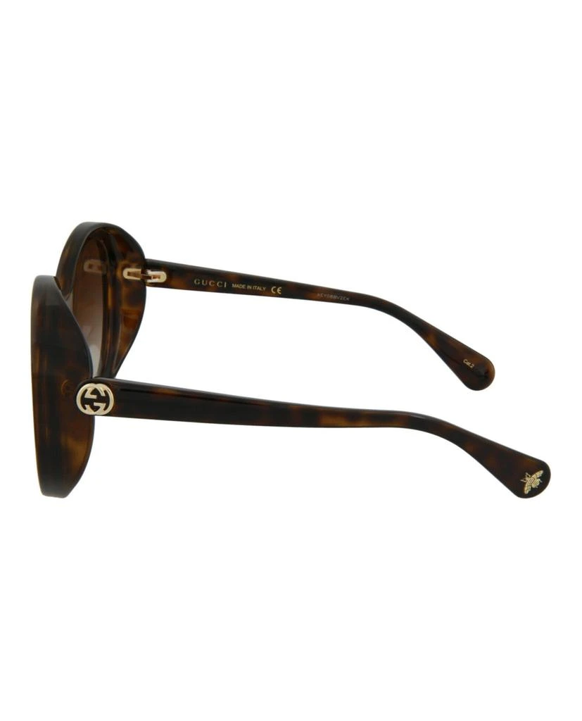 商品Gucci|Round-Frame Injection Sunglasses,价格¥872,第3张图片详细描述