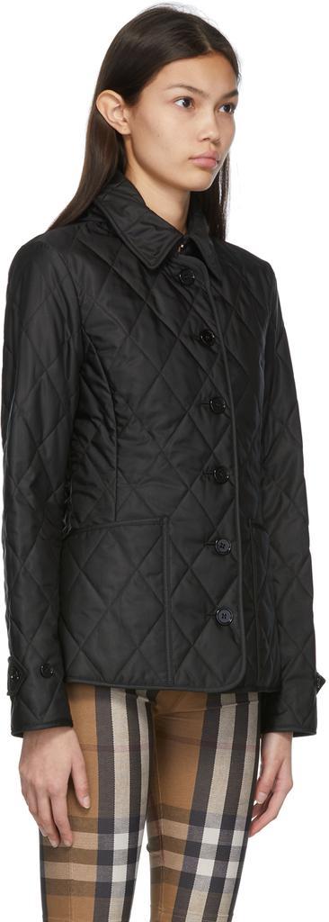 商品Burberry|Black Fernleigh Jacket,价格¥8075,第4张图片详细描述