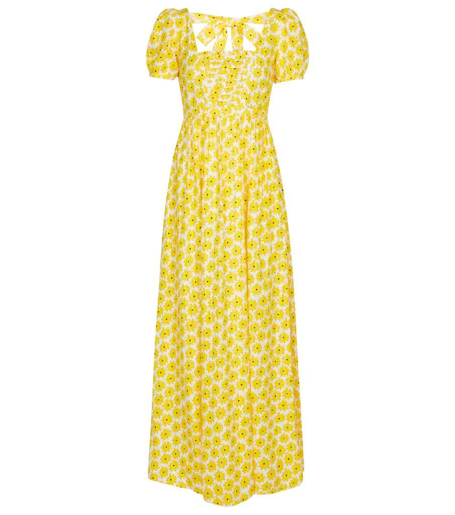 商品Diane von Furstenberg|罂粟花提花棉质加长连衣裙,价格¥2813,第1张图片