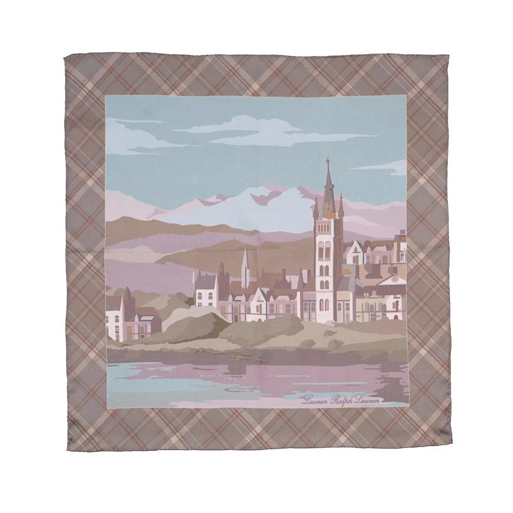 商品Ralph Lauren|Alba Landscape Square Scarf,价格¥204,第1张图片