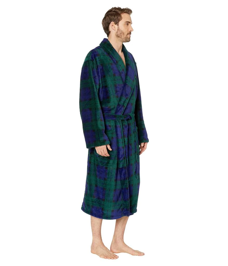 商品Ralph Lauren|Microfiber Plush Long Sleeve Shawl Collar Robe,价格¥516,第4张图片详细描述