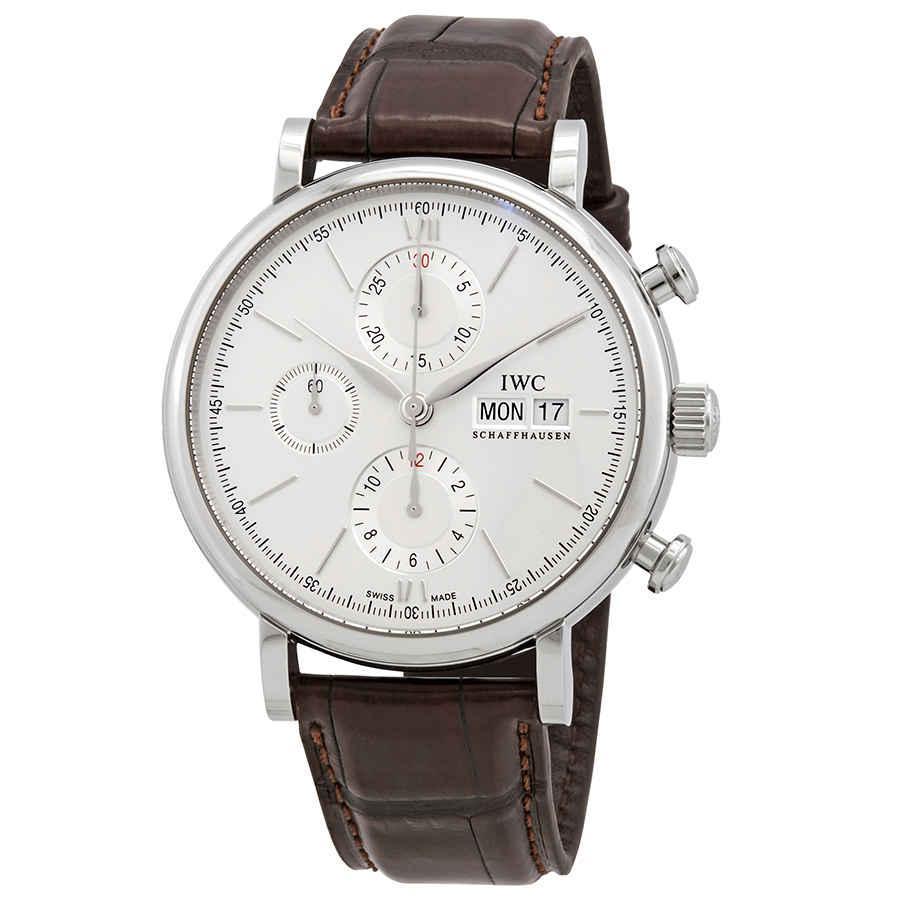 商品IWC Schaffhausen|Portofino Chronograph Edition 150 Years Automatic White Dial Mens Watch IW391027,价格¥36317,第1张图片