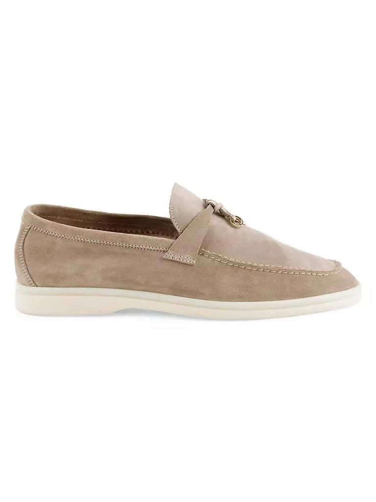 商品Loro Piana|Summer Charms Walk Suede Moccasins,价格¥7700,第1张图片