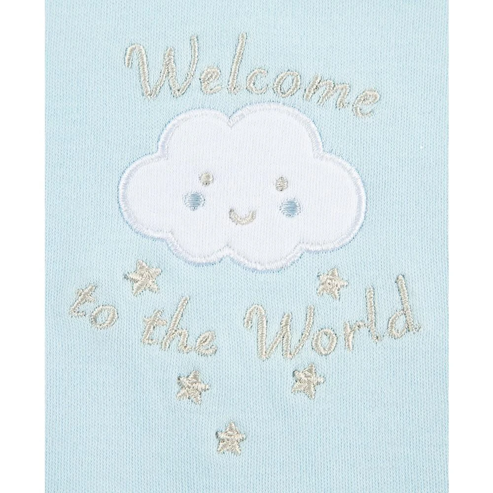 商品Little Me|Baby Boys Welcome to the World Bib and Burp Set, 3 Piece Set,价格¥100,第5张图片详细描述