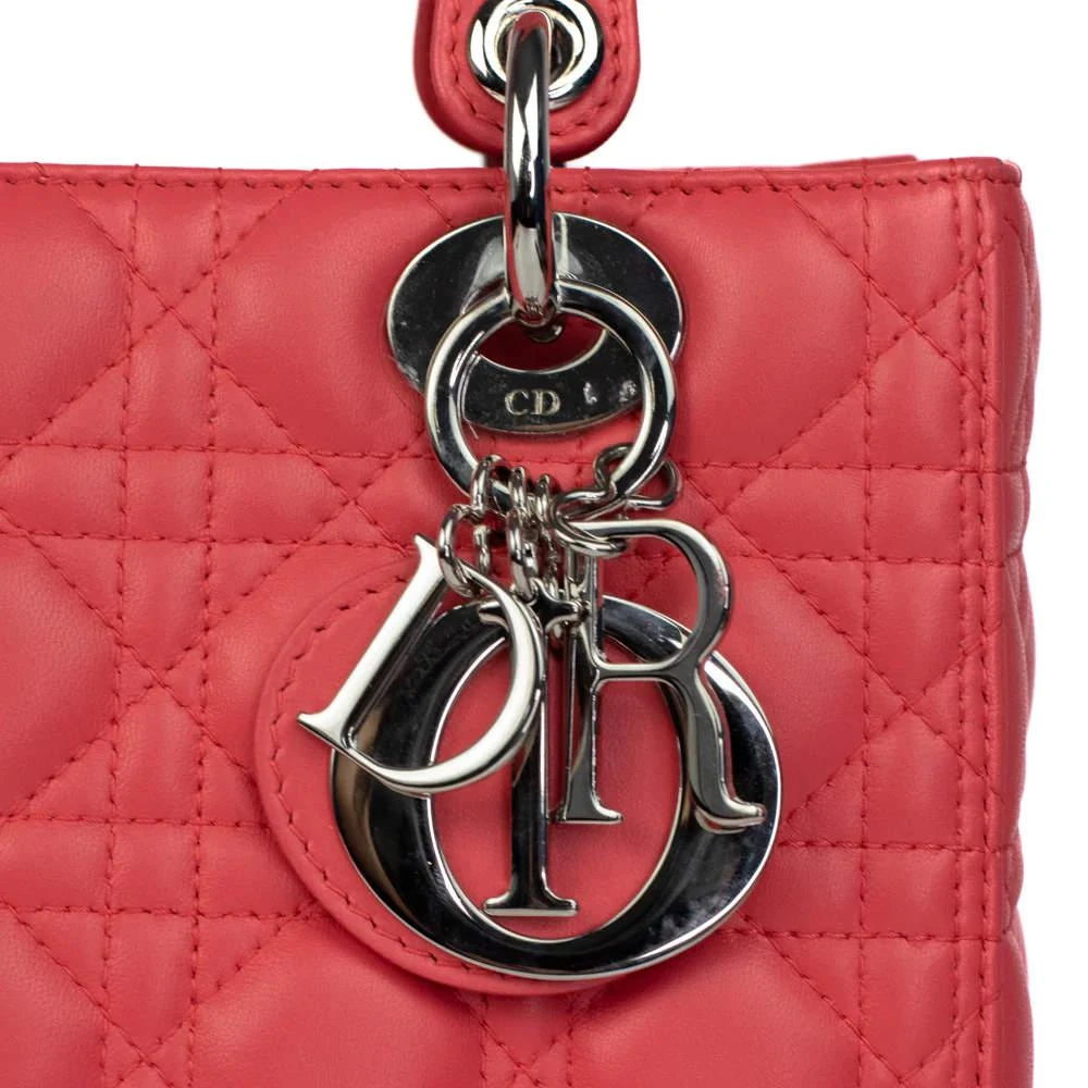 Dior Pink Leather Small Cannage Lady Dior Shoulder Tote Bag  商品