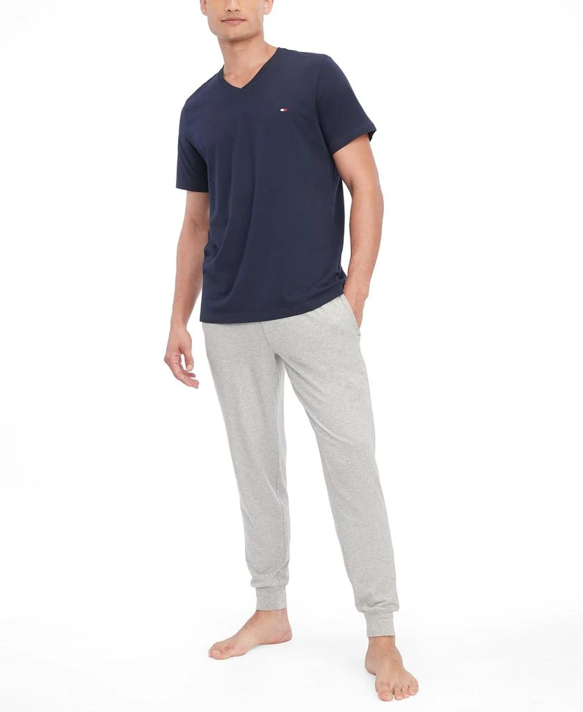 商品Tommy Hilfiger|Tommy Hilfiger Men's Flag V Neck Tee, Dark Navy, L,价格¥136,第4张图片详细描述