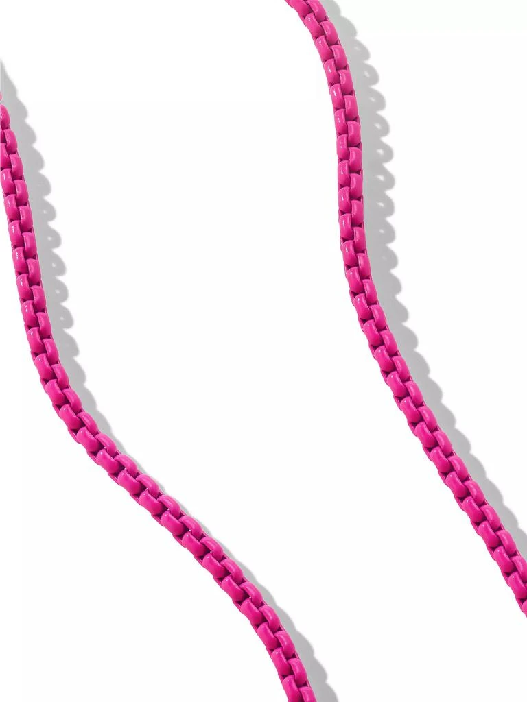 商品David Yurman|DY Bel Aire Color Box Chain Necklace in Hot Pink Acrylic,价格¥3709,第2张图片详细描述