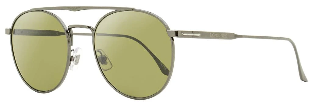 商品Longines|Longines Men's Oval Sunglasses LG0021 08Q Gunmetal 53mm,价格¥1113,第1张图片