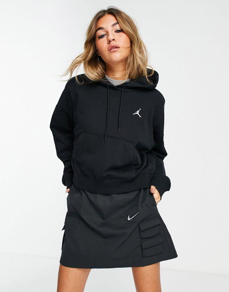 Jordan essential fleece hoodie in black商品第1张图片规格展示