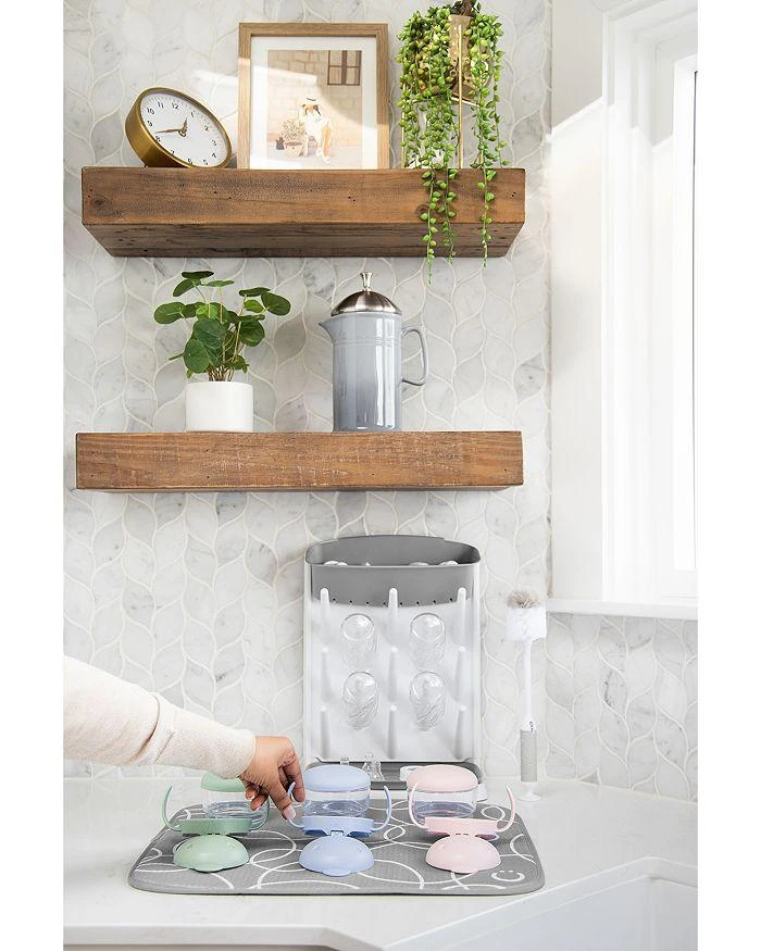 商品Ubbi|Vertical Bottle Drying Rack, Botte Brush & Microfiber Drying Mat Bundle,价格¥221,第3张图片详细描述