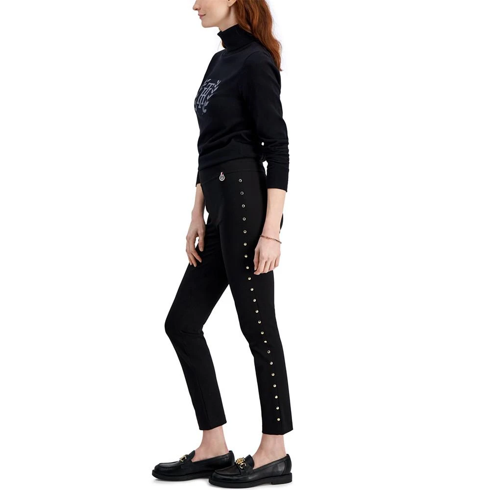 商品Tommy Hilfiger|Women's Studded Ponté-Knit Skinny Ankle Pants,价格¥599,第3张图片详细描述