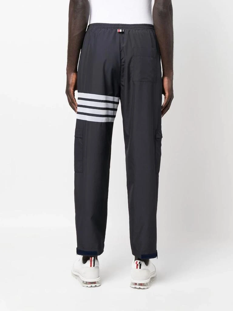 商品Thom Browne|THOM BROWNE MEN PACKABLE TROUSERS W/ SEAMED IN MESH 4 BAR STRIPE IN MILITARY RIPSTOP,价格¥3708,第2张图片详细描述