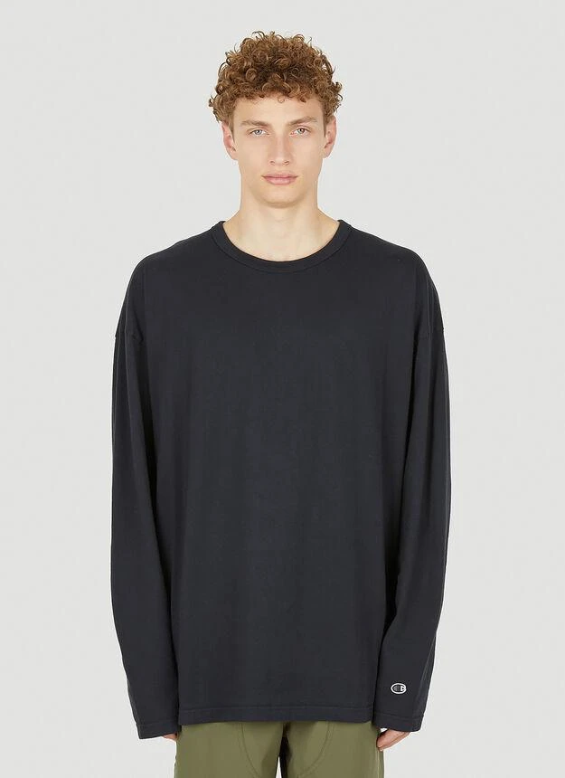 商品CHAMPION|Premium Plus Long Sleeve T-Shirt in Black,价格¥262,第1张图片