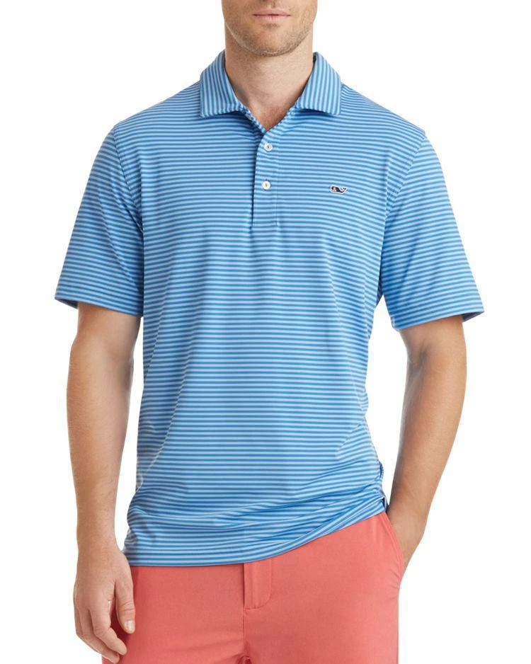 商品Vineyard Vines|Performance Kennedy Stripe Classic Fit Polo Shirt,价格¥636,第1张图片