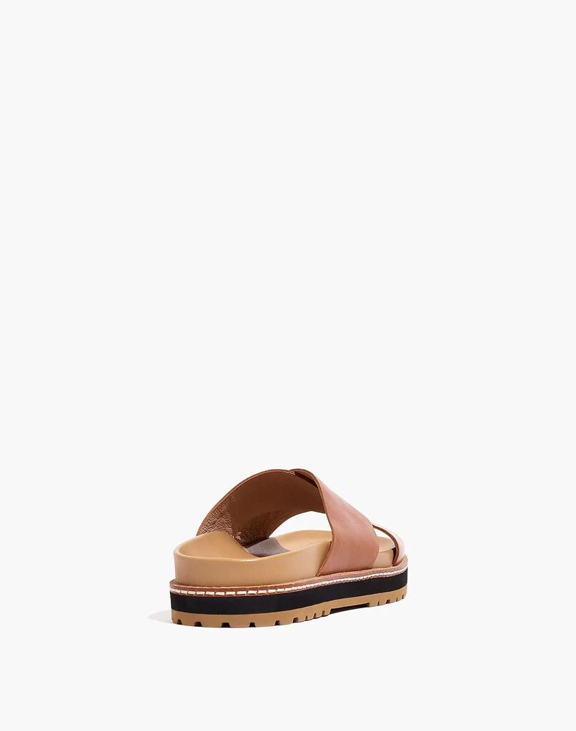 商品Madewell|The Dayna Lugsole Slide Sandal in Leather,价格¥397,第3张图片详细描述