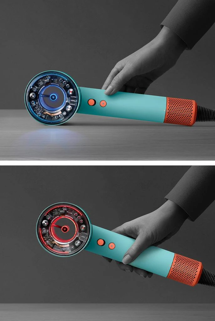 商品Dyson|Dyson Supersonic Nural Hair Dryer In Ceramic Patina-topaz,价格¥4468,第5张图片详细描述