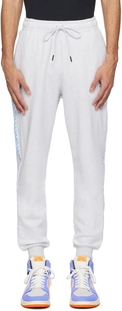 商品Jordan|Gray Embroidered Sweatpants,价格¥590,第1张图片