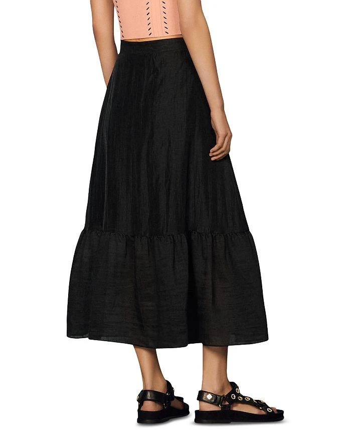 商品Sandro|Eleah Flared Midi Skirt,价格¥1468,第2张图片详细描述