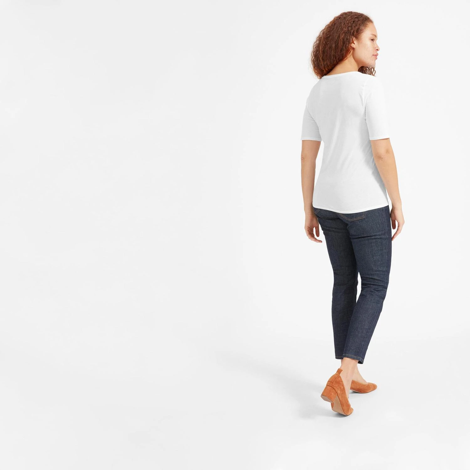 商品Everlane|比马棉修身中袖T恤,价格¥221,第2张图片详细描述